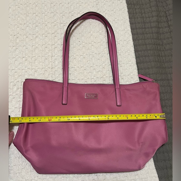 Kate Spade nylon zip tote pink 15 x 10 - Picture 3 of 11
